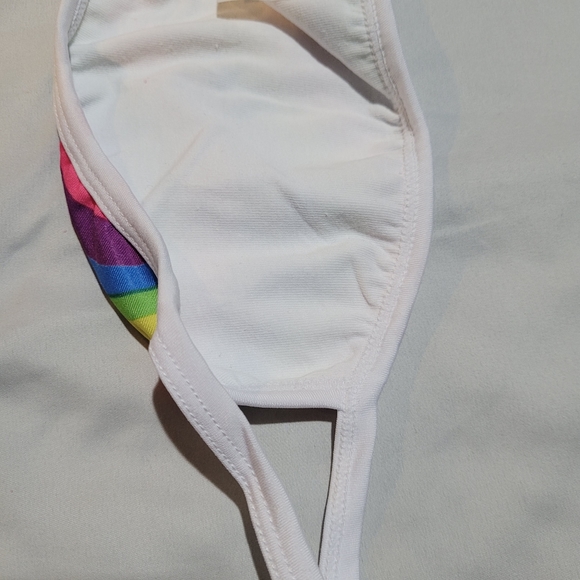 Rainbow Adult Size Face Mask Graphic Design Soft Lined Teen Protection Virus - Picture 3 of 13